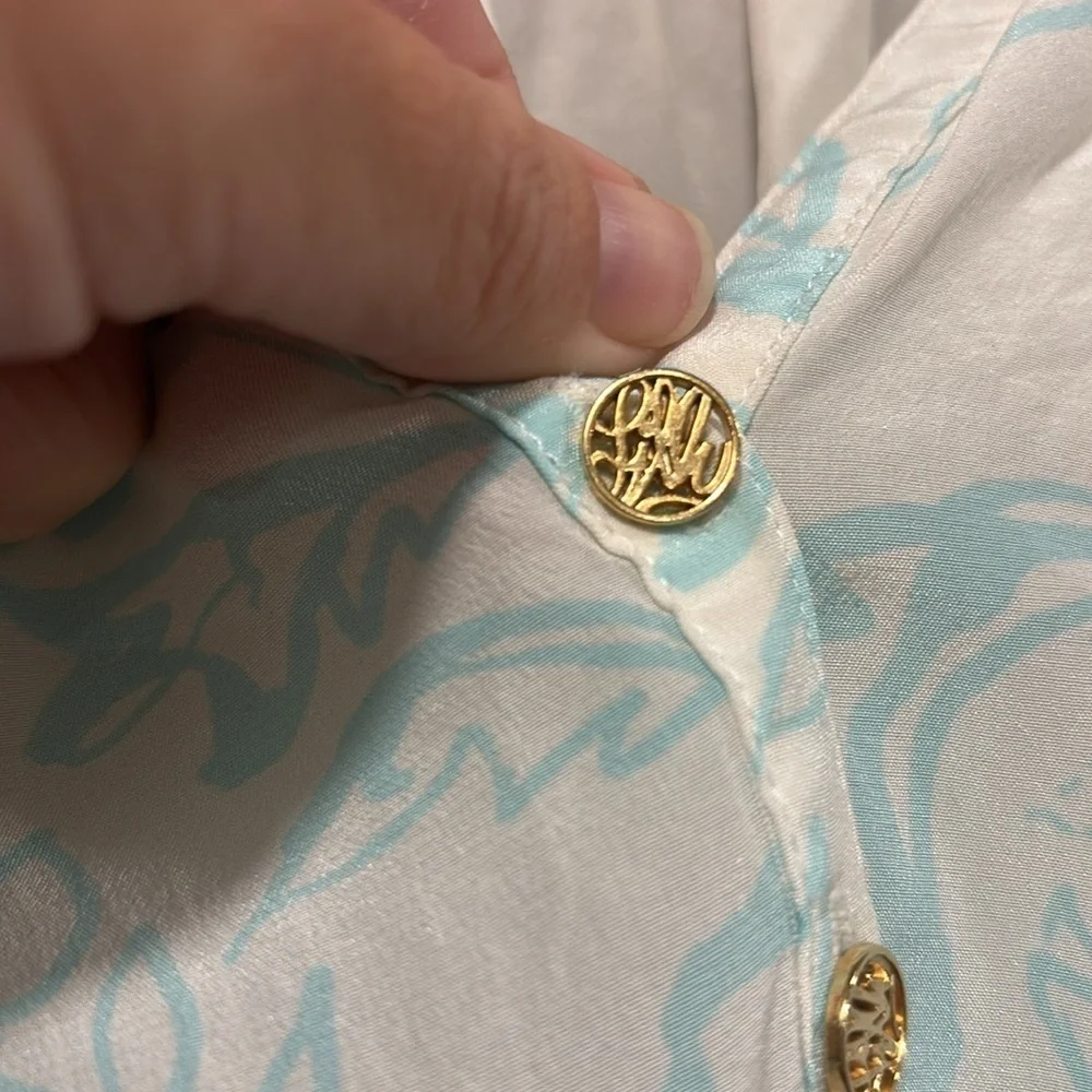 Lily Pulitzer Silk Elsa blouse size XXS - Picture 5 of 11